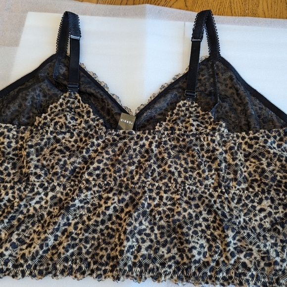 Torrid Leopard Print Unlined Lace Crop Bralette 4x NWT - Picture 7 of 8